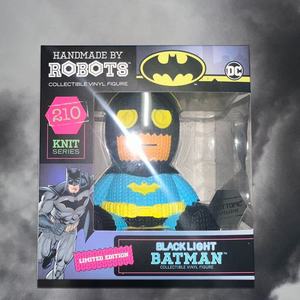 Handmade by Robots DC Comics BATMAN Knit Series Action Figure LE BLACKLIGHT